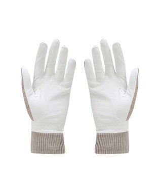 DAKS 【DAKS GOLF】ニット＆羊革グローブ ベージュ