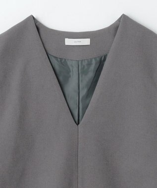 ANY フェイクウールベスト グレー