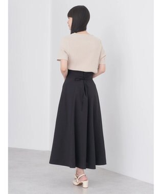 earth music&ecology バックレースアップスカート Dark Brown