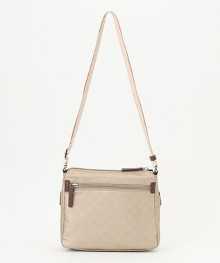 LA BAGAGERIE モノグラム　スクエアナイロンショルダー　SSサイズ ゴールド