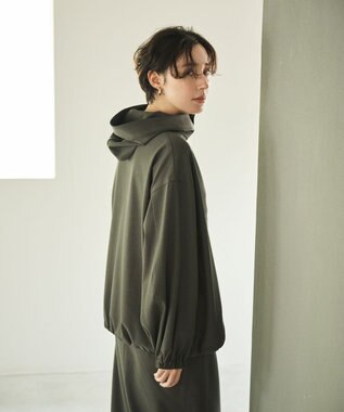 #Newans 【洗濯機可能】フ―ディーアノラック チャコール