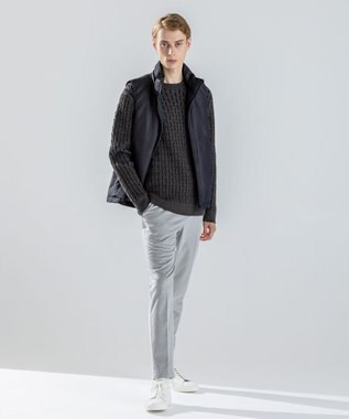 JOSEPH HOMME 【新素材】ライトラスターシャンブレー　ダウンベスト カーキ系