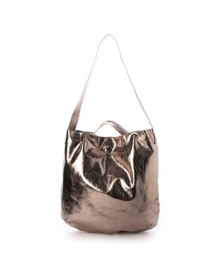 UNBILLION カシュカシュ cachecache / クラッシュメタリック2wayホーボーショルダー ダークシルバー