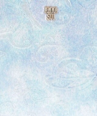 ANNA SUI パピヨン ラウンド長財布 ライトブルー