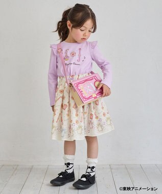 ANY KIDS 【も～っと！おジャ魔女どれみ×any FAM】長袖Tシャツ ラベンダー