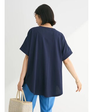 Green Parks 冷っとすずやか　フレンチスリーブスキッパー Dark Navy
