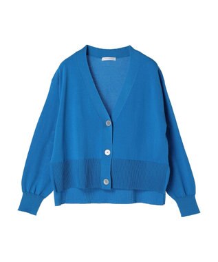 Green Parks 洗える　ショート丈カーディガン Blue