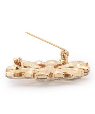 23区 【APPLAUDIR】スクエアビジュー ブローチ ゴールド系