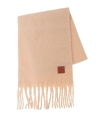 earth music&ecology ワンポイントビッグマフラー Light Brown