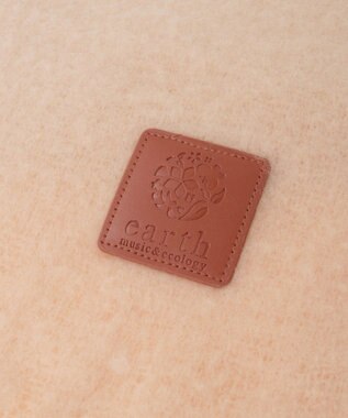 earth music&ecology ワンポイントビッグマフラー Light Brown