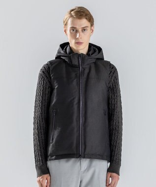 JOSEPH HOMME 【新素材】ライトラスターシャンブレー　ダウンベスト カーキ系