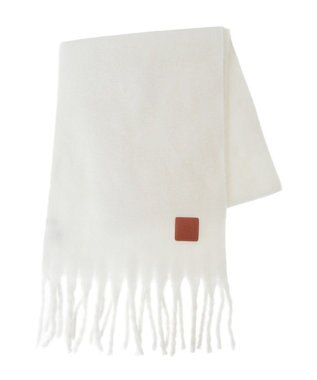 earth music&ecology ワンポイントビッグマフラー Ivory