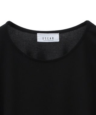 Green Parks ■ＥＳＣＡＲ　シャーリングギャザープルオーバー Black