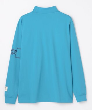 PW CIRCULUS 【吸水速乾 / UV遮蔽率99.5% UVカット / ストレッチ】【MEN】ロングスリーブ ポケットモックT ゴルフ スカイブルー系