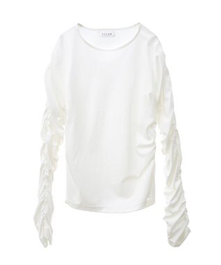 Green Parks ■ＥＳＣＡＲ　シャーリングギャザープルオーバー Off White