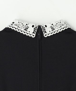 組曲 KIDS 【110-140㎝】 ドットジャガードワンピース＆ジャケットセット ネイビー