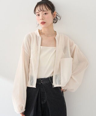 earth music&ecology メッシュブルゾン