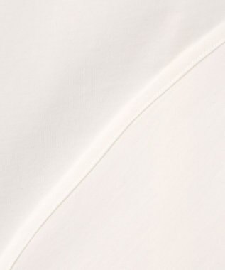 組曲 【WEB限定】プレーティング天竺フリルスリーブ Tシャツ アイボリー系
