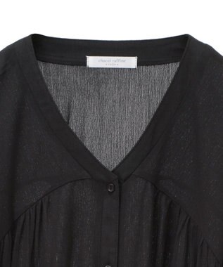 Green Parks クレープチュニック Charcoal Gray