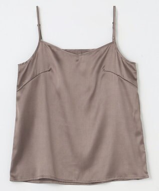 GRACE CONTINENTAL フラワー刺繍ギャザートップ カーキ