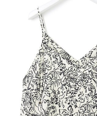 23区アンティークフラワープリントキャミソールワンピース 洗える】アンティークフラワープリント キャミソールワンピース