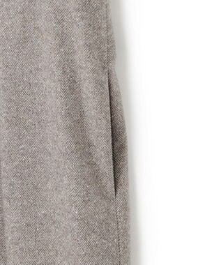 23区 シルクネップヘリンボーン オールインワン ワンピース ブラウン系