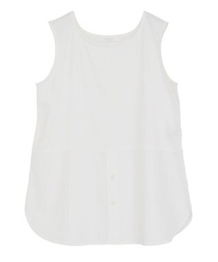 Green Parks ノースリーブドッキングホワイトインナー Off White