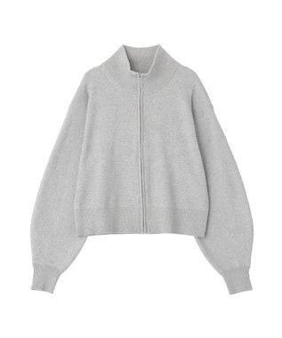 earth music&ecology ダブルジップカーディガン Gray Mixture