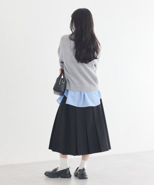 earth music&ecology ダブルジップカーディガン Gray Mixture