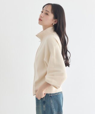 earth music&ecology ダブルジップカーディガン Ivory