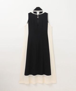 GRACE CONTINENTAL バイカラーフレームドレス ブラック