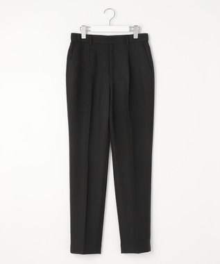 自由区 L 【セットアップ対応・洗える】ハニカムクロステーパード パンツ ブラック系