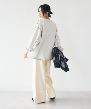 CRAFT STANDARD BOUTIQUE 配色ロゴメロープルオーバー Oatmeal