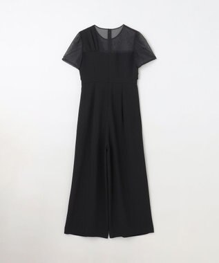 GRACE CONTINENTAL ドレープリボンサロペット ブラック