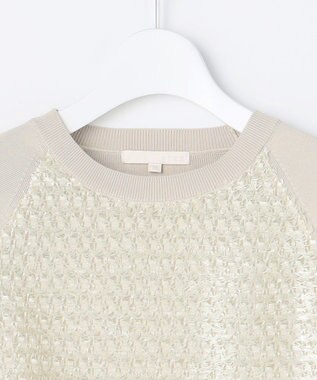 自由区 S ジャカードコンビ プルオーバー ベージュ