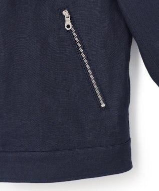 JOSEPH HOMME ベルギーリネンオックス　スウィングトップ ネイビー系