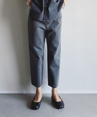 woadblue ＜坪田あさみさんコラボ＞SAROUEL Denim /サルエル デニムパンツ グレー GREY