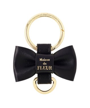 Maison de FLEUR リボンキーリング Black