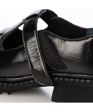 MODE ET JACOMO <D'ICI>メッシュTストラップローファー ブラック