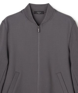 JOSEPH HOMME 【オリジナル素材】ライトタックジャージー ジップアップブルゾン グレー系