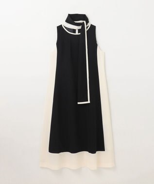 GRACE CONTINENTAL バイカラーフレームドレス ブラック