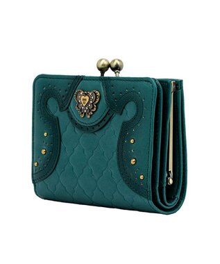 ANNA SUI エレノア 口金二つ折り財布 ターコイズ