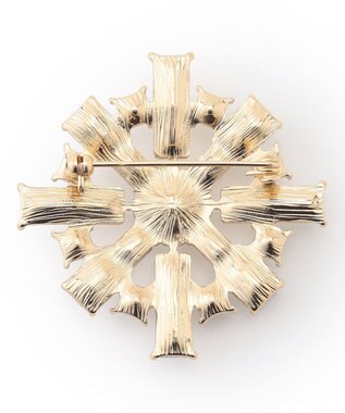 23区 【APPLAUDIR】スクエアビジュー ブローチ ゴールド系