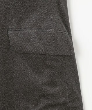 JOSEPH ABBOUD 【軽量/ストレッチ/スウェードタッチ】トリコットコーデュロイ ジャケット グレー系