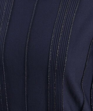 Tiaclasse ラメリブドルマントップス ネイビー