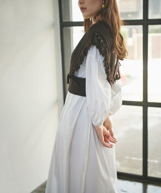 #Newans 【洗える】カシミヤブレンドバルキーデザインニットベスト ダークブラウン系