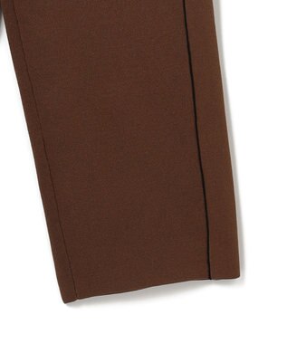 ICB 【洗える】シンセティックダブルフェイス  ニットトラックパンツ コーヒー系