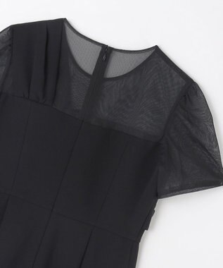 GRACE CONTINENTAL ドレープリボンサロペット ブラック