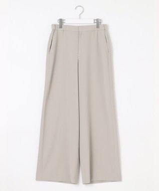 自由区 L 【洗える】ライト2WAYストレッチワイド パンツ グレー系