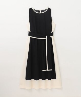 GRACE CONTINENTAL バイカラーフレームドレス ブラック